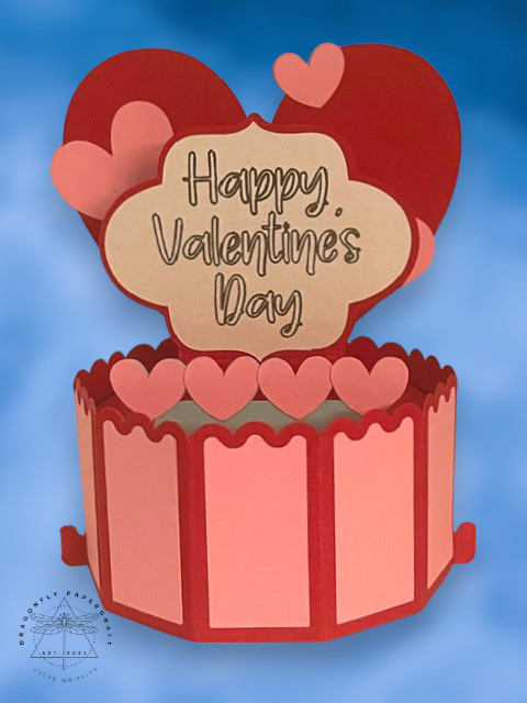 Valentines Pop-Up Card-Hearts