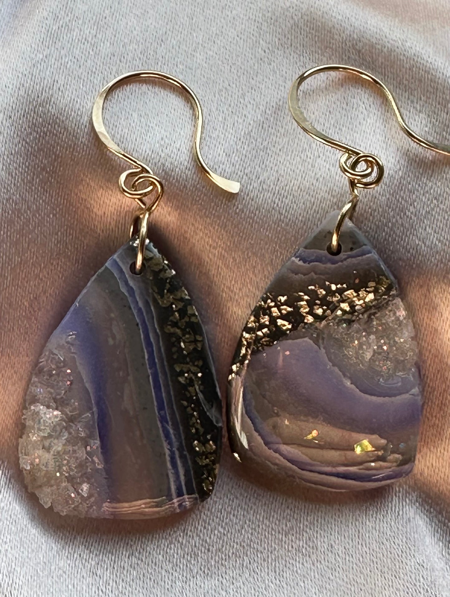 Amethyst Agate - Rounded Triangle