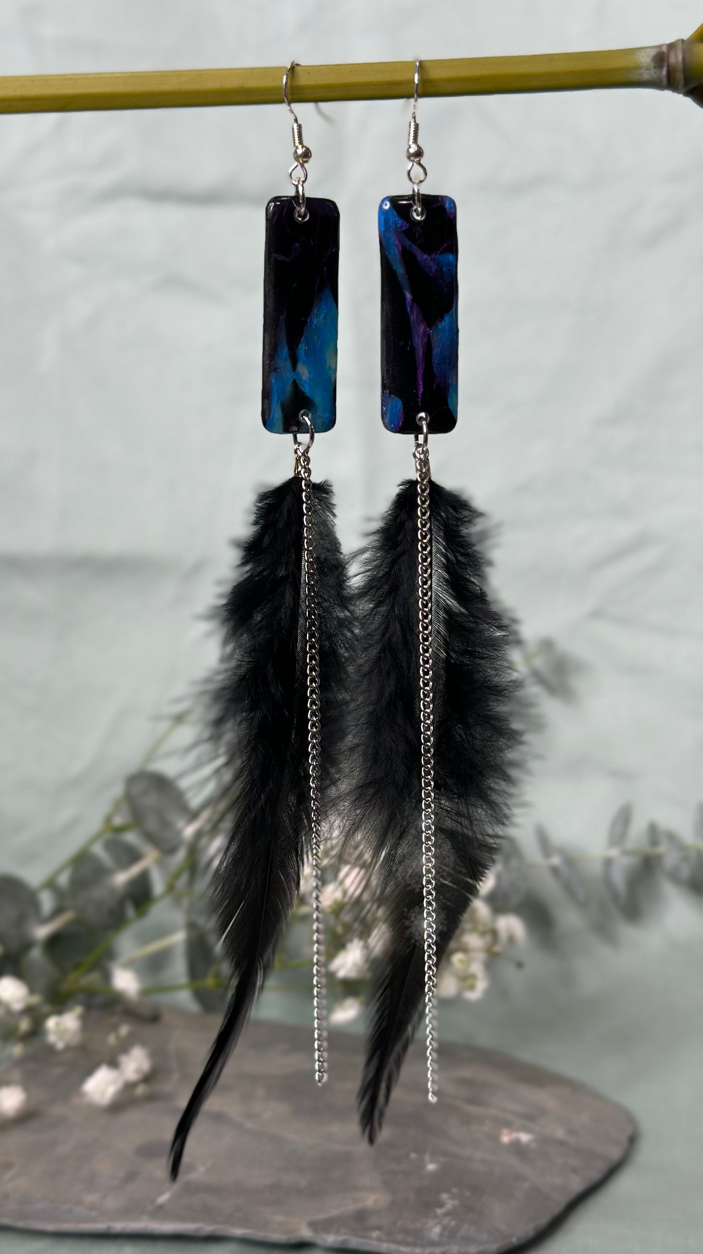 Dark Wing - Square Chain & Feather