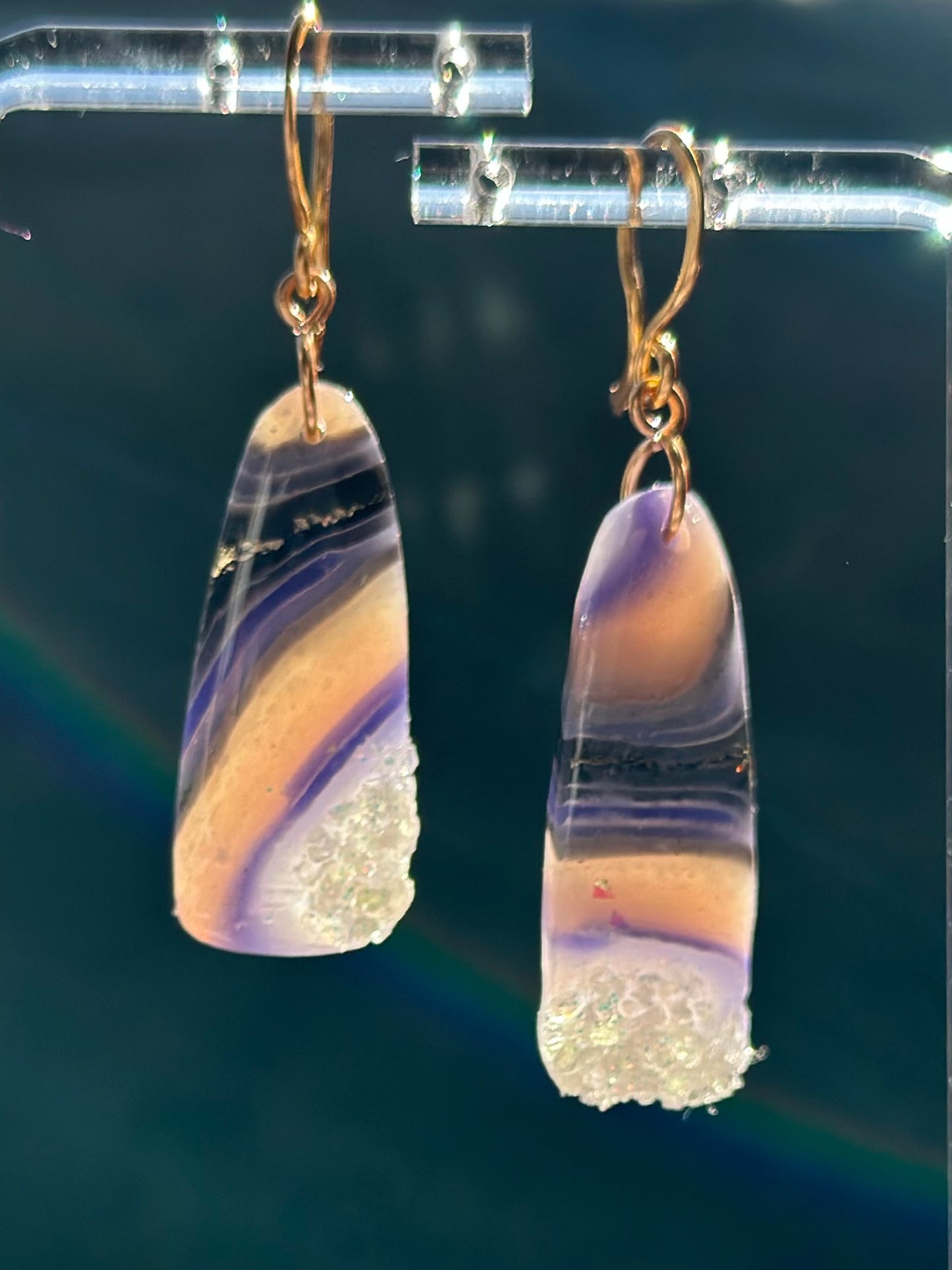 Amethyst Agate - Drop