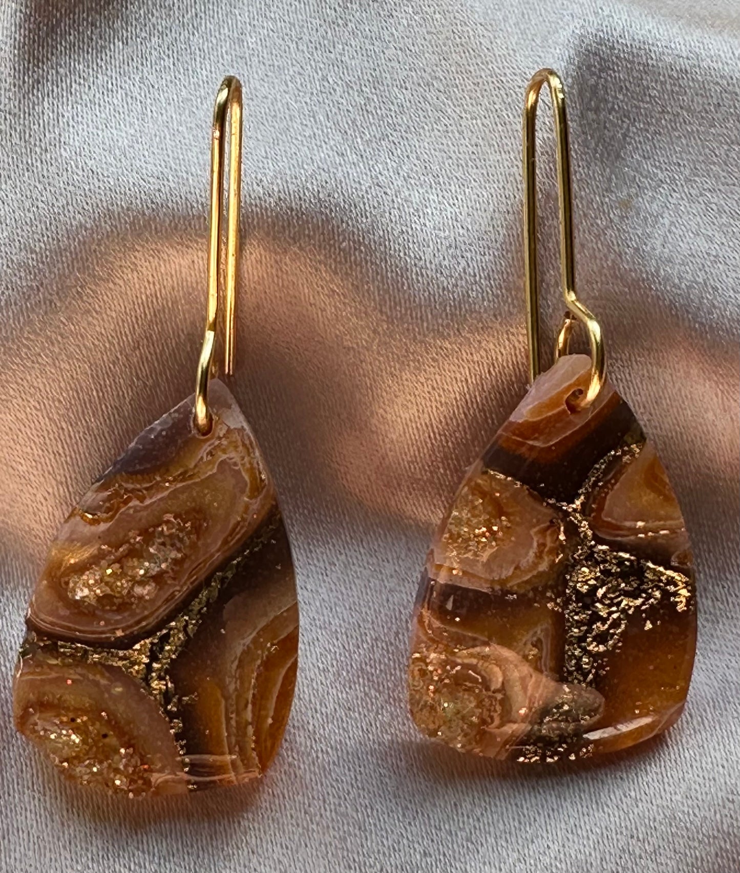 Amber Agate-Rounded Triangle