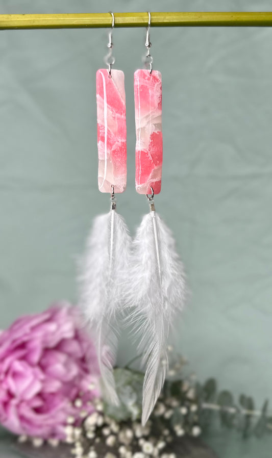 Dark Rose - Long Feathers