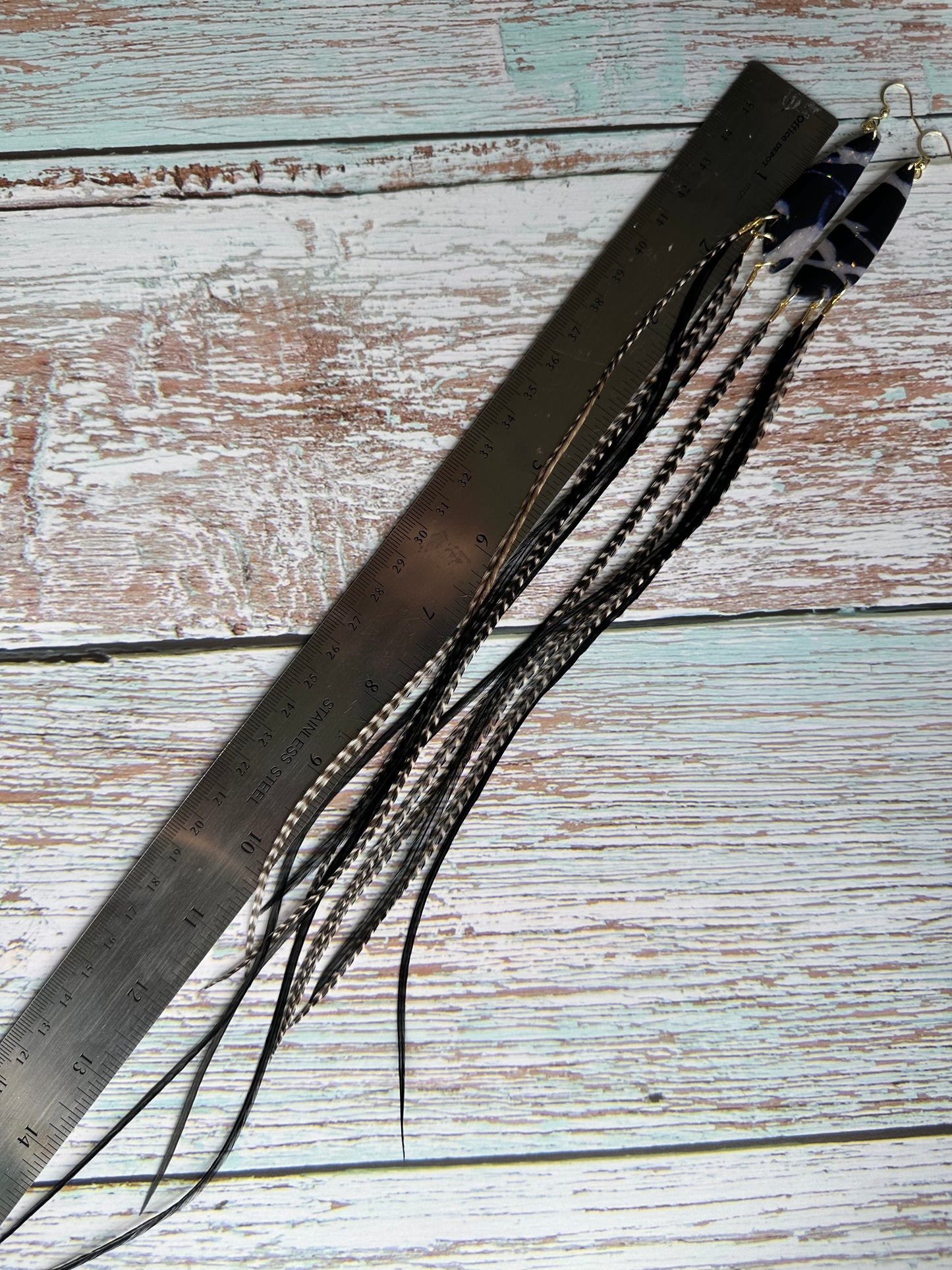Onyx & Opal Feathered (6) Silver