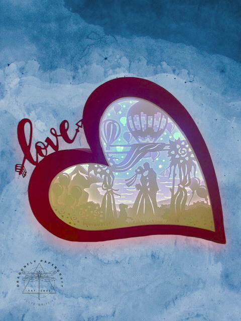 Valentines Light Box-Couple