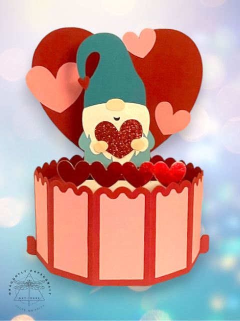 Valentines Pop-Up Card-Gnome