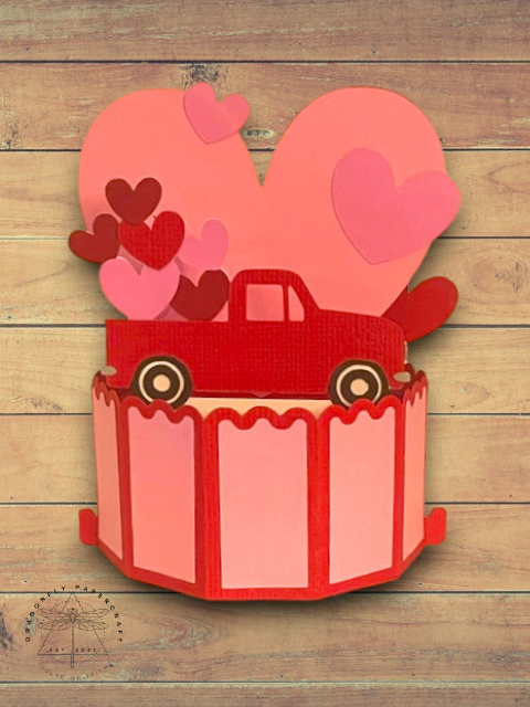 Valentines Pop-Up Card - Love Truck